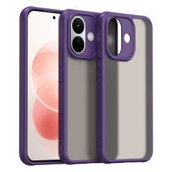 Хибриден удароустойчив кейс за Xiaomi Redmi Note 17 Pro 5G с комбинация от твърд PC гръб и гъвкава TPU рамка - лилав