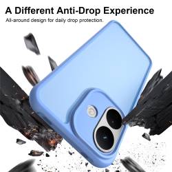 Хибриден удароустойчив кейс за Xiaomi Redmi Note 17 Pro 5G с комбинация от твърд PC гръб и гъвкава TPU рамка - син