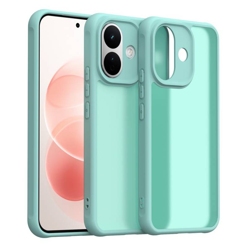 Хибриден удароустойчив кейс за Xiaomi Redmi Note 17 Pro 5G с комбинация от твърд PC гръб и гъвкава TPU рамка - ментов