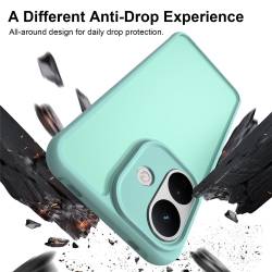 Хибриден удароустойчив кейс за Xiaomi Redmi Note 17 Pro 5G с комбинация от твърд PC гръб и гъвкава TPU рамка - ментов
