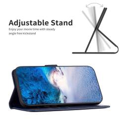 Кожен калъф тип тефтер за Xiaomi Redmi Note 17 Pro 5G - син
