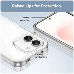 Shock Bumper удароустойчив хибриден кейс за Xiaomi Redmi Note 17 Pro Max 5G - прозрачен