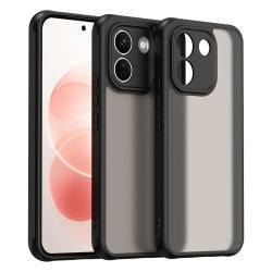 Хибриден удароустойчив кейс за Xiaomi Redmi Note 17 Pro Max 5G с комбинация от твърд PC гръб и гъвкава TPU рамка - черен