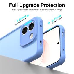 Хибриден удароустойчив кейс за Xiaomi Redmi Note 17 Pro Max 5G с комбинация от твърд PC гръб и гъвкава TPU рамка - син
