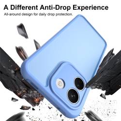 Хибриден удароустойчив кейс за Xiaomi Redmi Note 17 Pro Max 5G с комбинация от твърд PC гръб и гъвкава TPU рамка - син