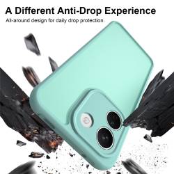 Хибриден удароустойчив кейс за Xiaomi Redmi Note 17 Pro Max 5G с комбинация от твърд PC гръб и гъвкава TPU рамка - ментов