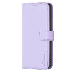 Кожен калъф тип тефтер за Xiaomi Redmi Note 17 Pro Max 5G - лилав