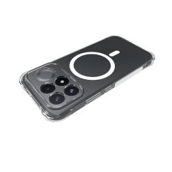 Противоударен силиконов кейс Shock Proof MagSafe за Xiaomi Poco F9 Pro - прозрачен