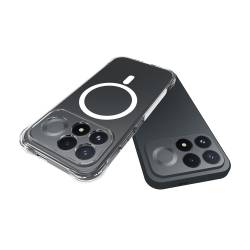 Противоударен силиконов кейс Shock Proof MagSafe за Xiaomi Poco F9 Pro - прозрачен