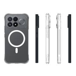Противоударен силиконов кейс Shock Proof MagSafe за Xiaomi Poco F9 Pro - прозрачен