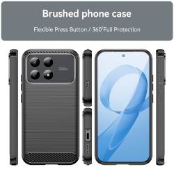 Удароустойчив силиконов кейс за Xiaomi Poco F9 Pro - черен