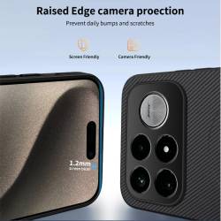 Carbon MagSafe силиконов гръб за Xiaomi Poco F9 Pro - черен