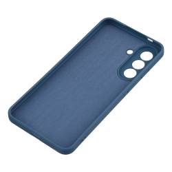 Soft shell матов силиконов кейс с мека подплата за Samsung Galaxy S26 FE - син