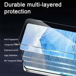 3D стъклен протектор за Oppo Find X10 Pro Max с лепило по цялата повърхност, черна рамка и твърдост 9H - прозрачен